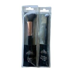 Studio Selection 2 Makeup Brushes Angled  Contour & Blending Eyeshadow Brush